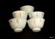 Antique Chinese Blue & White Tea Bowls 5 Bowls photo 6
