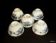 Antique Chinese Blue & White Tea Bowls 5 Bowls photo 7