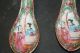 Pair Of Antique Chinese Rose Medallion Hand Painted Porcelain Spoons Signed Other photo 6