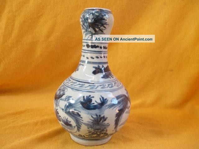 Porcelain Vase Pots Chinese Style Exquisite Wash Painting Crane Exquisite 25 Vases photo