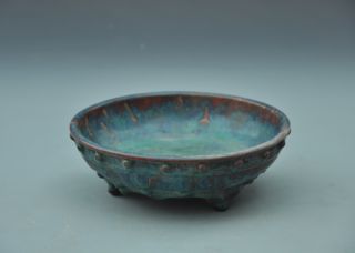 Perfect Antique 19th Century Chinese Jun Porcelain Bowl photo
