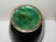 Antique Japanese Cloisonne Silver Mount Ginbari Signed Emerald 7.  5 
