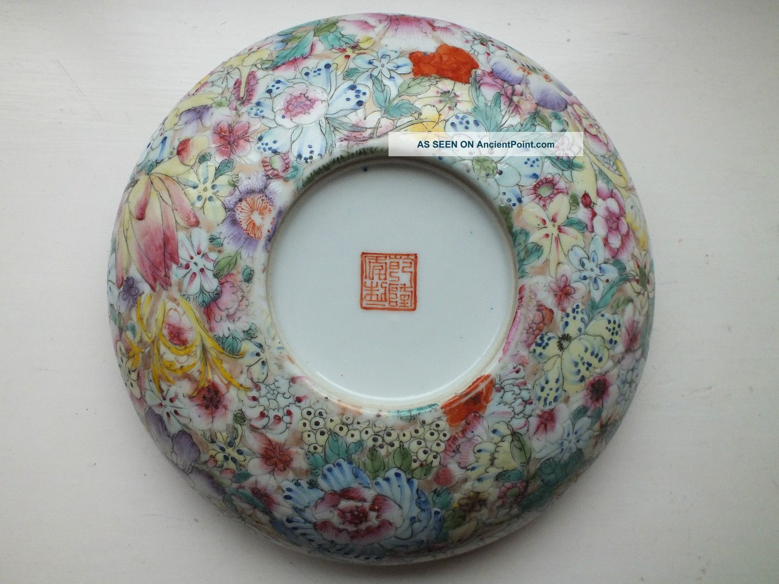 Quality Antique Chinese Millifleur Porcelain Bowl Bowls photo