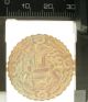 Antique Deep Carved Round Chinese Mother Of Pearl Game Counter C.  1800s Other photo 2