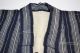 Japanese Old Antique Kasuri Stripe Indigo Noragi Jacket 102203 Kimonos & Textiles photo 1