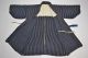 Japanese Old Antique Kasuri Stripe Indigo Noragi Jacket 102204 Kimonos & Textiles photo 4