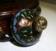 Antique 19th Century Chinese Cloisonne Jar With Lid.  Ho - Bird Green Sparkle Enamel Vases photo 7