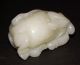 Antique Chinese Carved White Jade Horse Figure Statue Wood Stand Horses photo 6