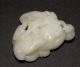Antique Chinese Carved White Jade Horse Figure Statue Wood Stand Horses photo 7
