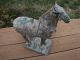 Vintage Iron Tang Warrior Horse Statue 11 