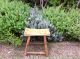 Antique Wooden Chinese Stool - Concave Seat Chairs photo 1