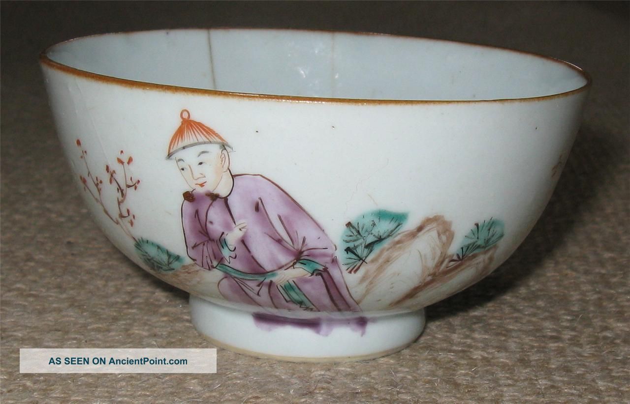 Small Antique Chinese Porcelain Bowl Circa 1800 Bowls photo