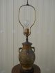 China Antique Copper Base Enamel Vase Lamp（lights Still Work） Vases photo 2
