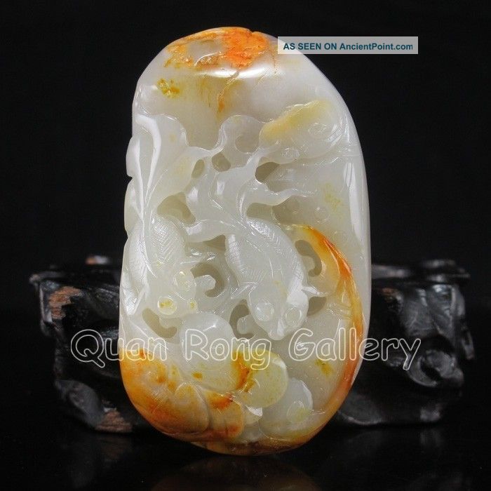 Chinese Hetian Jade Pendant - Goldfish Nr Necklaces & Pendants photo