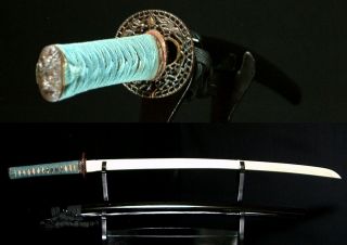 5659 Japanese Samurai Sword Edo Ryu Zu Excellent Fittings Daito Koshirae photo