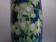 Fabulous Antique Japanese Blue With Yucca Recurvifolia Design Cloisonne Vase Vases photo 3