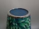 Fabulous Antique Japanese Blue With Yucca Recurvifolia Design Cloisonne Vase Vases photo 5
