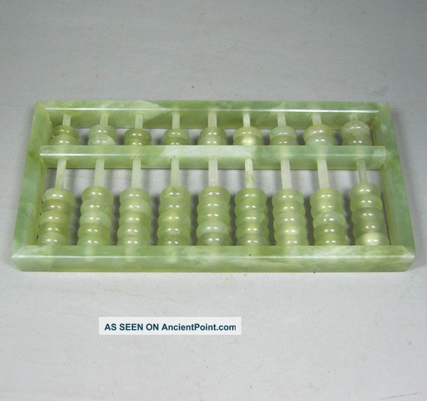 Fine Handmade Chinese Jade Abacus Chinese Tradition Calculator Other photo