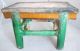 Unusual Antique Chinese Shiwan Glazed Pottery Figural Table Or Stand (repaired) Other photo 2