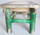 Unusual Antique Chinese Shiwan Glazed Pottery Figural Table Or Stand (repaired) Other photo 3