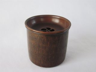 Japanese Vintage Copper Kensui W/lid; Sencha Tea Ceremony/ Small Size/ 940 photo