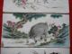Four Antique Chinese Famille Rose Tiles Asian Oriental Other photo 2