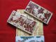 Four Antique Chinese Famille Rose Tiles Asian Oriental Other photo 5