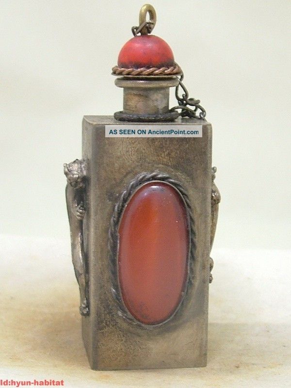 Rare Chinese Antique Natural Old Copper Snuff Bottle 8498 Snuff Bottles photo
