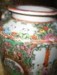 Antique Chinese Rose Medallion Teapot & Cup In A Wicker Basket Tea Caddy Set Plates photo 9