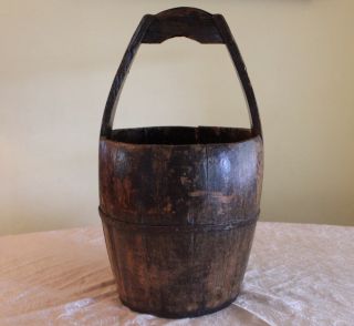 Antique Chinese Water Bucket photo