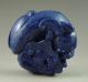 Fine Old Chiese Lapis Lazuli Carved Double Pixiu Carving Other photo 4