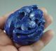 Fine Old Chiese Lapis Lazuli Carved Double Pixiu Carving Other photo 7