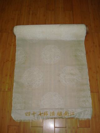 Old Chinese Qing Dynasty Weave Whole Roll Gauze Court Fabric photo