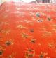Stunning Large Chinese Red Antique Silk Embroidered Drape Panel Qing China 中国 Textiles photo 4