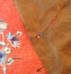 Stunning Large Chinese Red Antique Silk Embroidered Drape Panel Qing China 中国 Textiles photo 8
