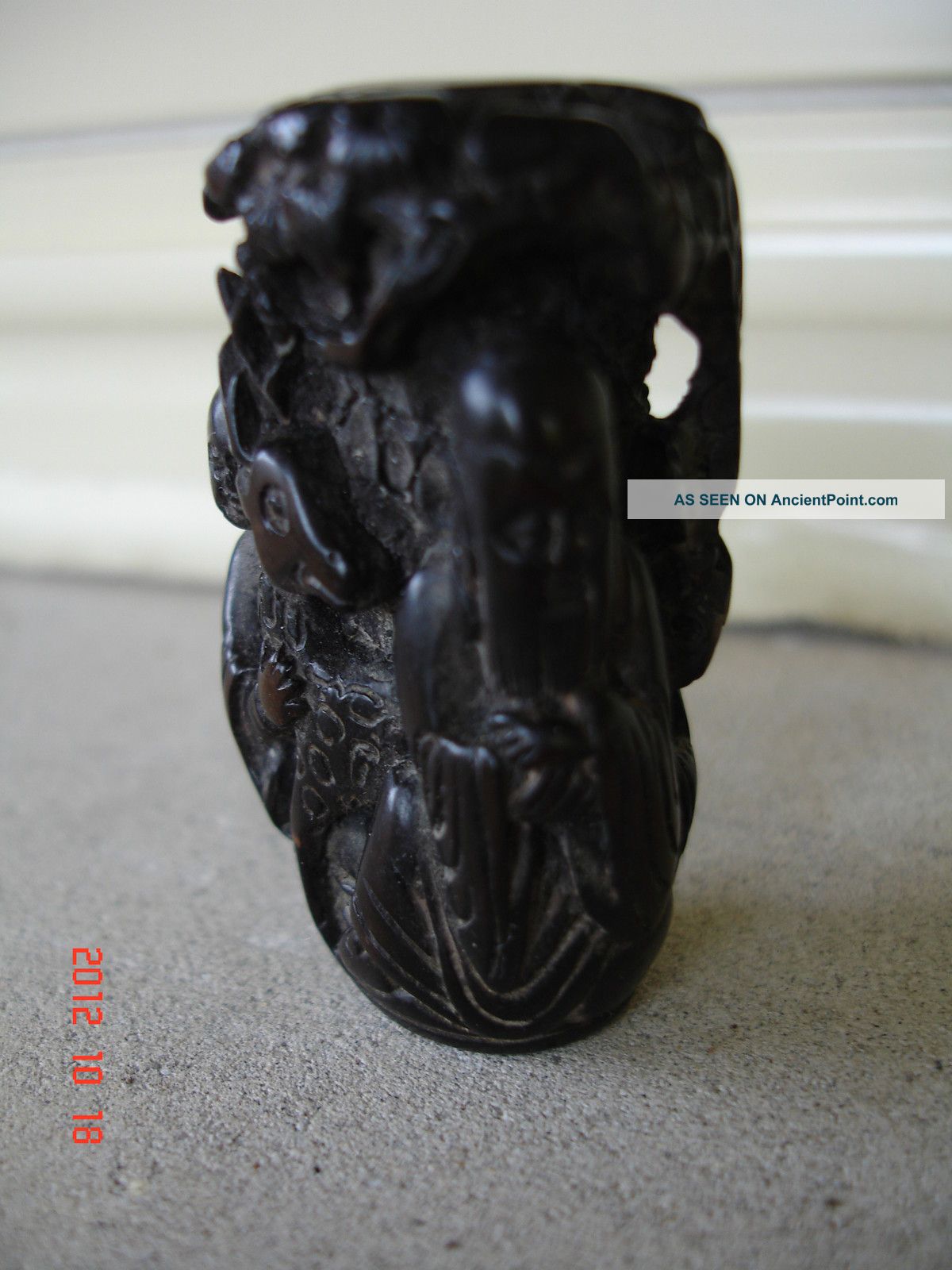 Antique Chinese Fine Inticate Small Wood Carving Other photo