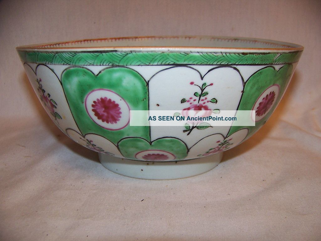 Antique Chinese Export Rose Medalion 8 Inch Bowl Bowls photo