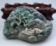 Natural Dushan Jade Chinese Carved Pine Trees Ship Old Man Statue Nr Other photo 1