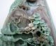 Natural Dushan Green Jade Chinese Carved Pine Trees Old Man Statue Nr Other photo 4