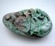 Natural Dushan Green Jade Chinese Carved Pine Trees Old Man Statue Nr Other photo 6