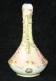 Antique Japanese Moriage Ewer Vase - Signed - - Mauve Yellow Vases photo 3
