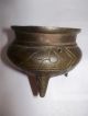 A Small Antique Chinese 17 - 18 - 19th Century Xuande Marked Bronze Censer Other photo 2