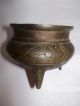A Small Antique Chinese 17 - 18 - 19th Century Xuande Marked Bronze Censer Other photo 2