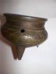 A Small Antique Chinese 17 - 18 - 19th Century Xuande Marked Bronze Censer Other photo 3
