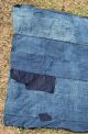 Japanese Old Antique Solid Indigo Cotton Fabric Boro Futon Kimono Textile 36x55 