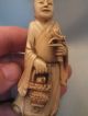 3 Chinese Small Carved Figures 19thc Other photo 1