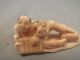 3 Chinese Small Carved Figures 19thc Other photo 5