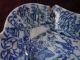 3 Early Chinese Porcelain Bowls Dishes Blue & White Transfers Repaired Mid 19thc Bowls photo 10