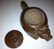 Lovely Antique Chinese Soapstone Teapot In The Shape Of A Mouse Teapots photo 1