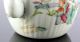 Perfect Chinese Porcelain Lobbed Cov.  Teapot 19th C.  Marked Teapots photo 3